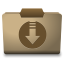 Cardboard Downloads Icon 128x128 png